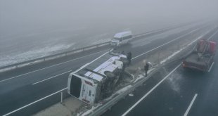 Ağrı'da 7 aracın karıştığı zincirleme trafik kazasında 19 kişi yaralandı