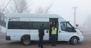 Ağrı'da servis araçlarına sıkı denetim