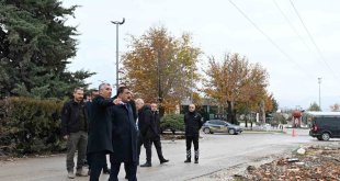 Gürkan'dan, Mezarlıklar Dairesi Başkanlığı İdari Hizmet Binası'nda inceleme