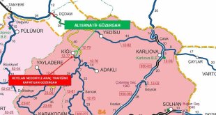 Kiğı yolu heyelan nedeni ile trafiğe kapandı