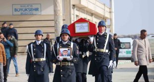 Kazada şehit olan uzman çavuş son yolculuğuna uğurlandı