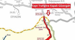 Tendürek Geçidi tipi nedeniyle trafiğe kapatıldı