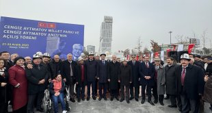 Elazığ'da Cengiz Aytmatov Millet Parkı ve Cengiz Aytmatov Anıtı açıldı