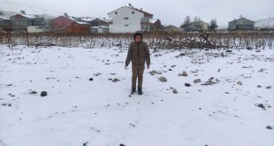 Doğanşehir'de kar yağışı etkili oldu