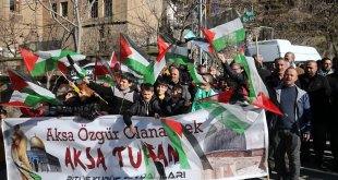 Bitlis'te 'Filistin için yürüyoruz' etkinliği düzenlendi