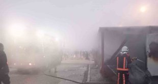Malatya'da konteynerde yangın