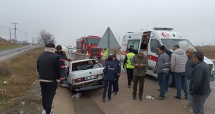 Malatya'da takla atan otomobilin sürücüsü yaralandı