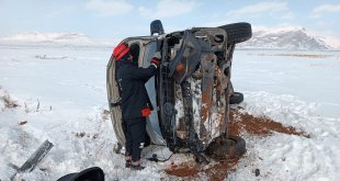 Ağrı'da buzlanma kazayı getirdi