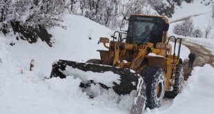 Bitlis'in köylerinde karla mücadele çalışması