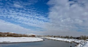 Ağrı'da kış manzarası göz kamaştırıyor