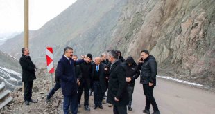 Heyelan bölgesine tünel çalışmaları devam ediyor