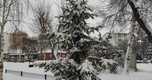 Ardahan'da karla gelen eşsiz güzellik