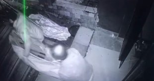 Malatya'da hasarlı apartmanı ikinci kez soyan hırsızlar kameraya yakalandı
