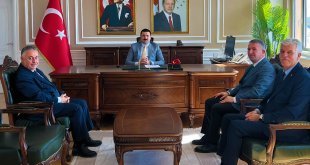 Ağrı’dan Kültür ve Turizm Müdürlüğü Heyeti, Diyadin Kaymakamı Mustafa Karali’yı Ziyaret Etti