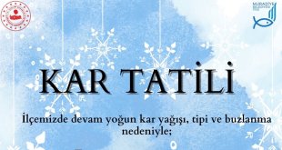 Van'da 4 ilçede taşımalı eğitime 1 gün ara