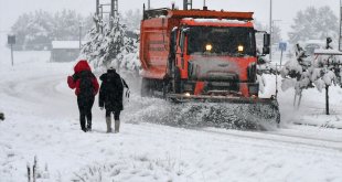 Kars'ın Sarıkamış ilçesi karla kaplandı