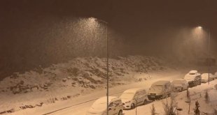 Sarıkamış güne karla başladı