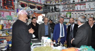AK Parti Çukurca Belediye Başkan adayı Demir'den esnaf ziyareti