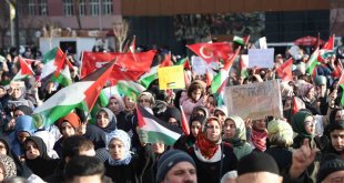 Elazığ'da binlerce kişi Filistin için yürüdü