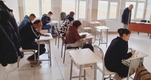 Baskil'de deneme sınavı yapıldı