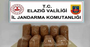 Elazığ'da 45 kilo kaçak tütün ele geçirildi