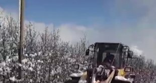 Tunceli'de kardan kapanan köy yolları ulaşıma açılıyor