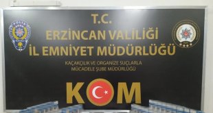 Erzincan'da 400 paket kaçak sigara ele geçirildi