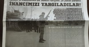 Malatya'nın ilk renkli gazetesi 28 Şubat'ta siyah-beyaz basıldı