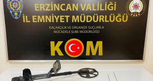 Erzincan'da tarihi eser operasyonunda 3 şüpheli yakalandı