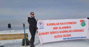 8 Mart için Ergan Dağı'na tırmanış gerçekleştirildi