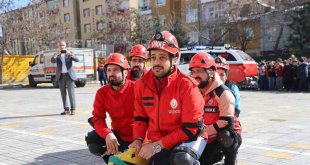 Elazığ'da deprem ve yangın tatbikatı