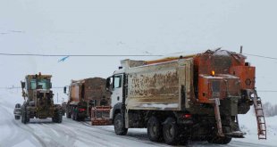 Erzincan'ın yüksek kesimlerinde kar yağışı