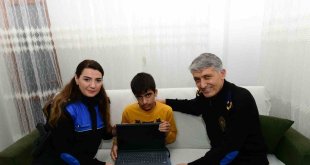 Polislerden anlamlı ziyaret