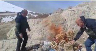 Van'da kafes avcılığı yapan 3 kişiye 48 bin 765 TL idari para cezası kesildi