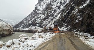 Çığ nedeniyle kapanan Çatak-Pervari kara yolu açıldı