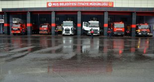 Muş itfaiye ekipleri, inşa edilen modern binada hizmete başladı