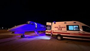 Kalp hastası bebek, ambulans uçakla Ankara'ya sevk edildi