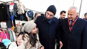 Öz ve Tavlaş'tan esnafa ziyaret