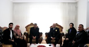 Ağrı'da şehit ailesi ziyaret edildi