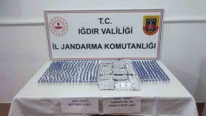 Iğdır'da yabancıların çantasından 521 botoks ilacı ve 450 uyuşturucu hap çıktı