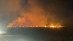 Erzincan'da örtü yangını itfaiyenin müdahalesiyle söndürüldü