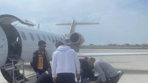 Van'da 58 yaşındaki hasta için ambulans uçak havalandı