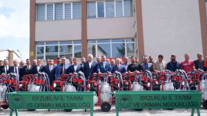 Erzurum'da çiftçiye makine desteği