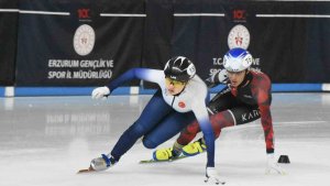 Short Track Türkiye şampiyonası, Erzurum'da başladı