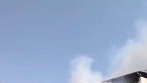 Elazığ'da çatı yangını
