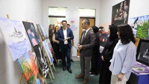 Ağrı'da el emeği göz nuru eserler sergilendi