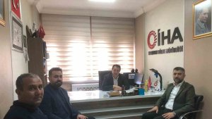 AK Parti İl Başkanı Küçükoğlu, İHA Erzurum Bölge Müdürlüğü'nü ziyaret etti