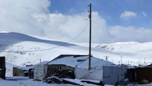 Ağrı'da kar yağışı köylüleri şaşırttı: 'Batıda tatil, bizde kar'