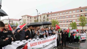 Bitlis Eren Üniversitesi öğrencilerinden Filistin'e destek eylemi