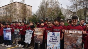 Öğrencilere su tasarrufunu anlattılar